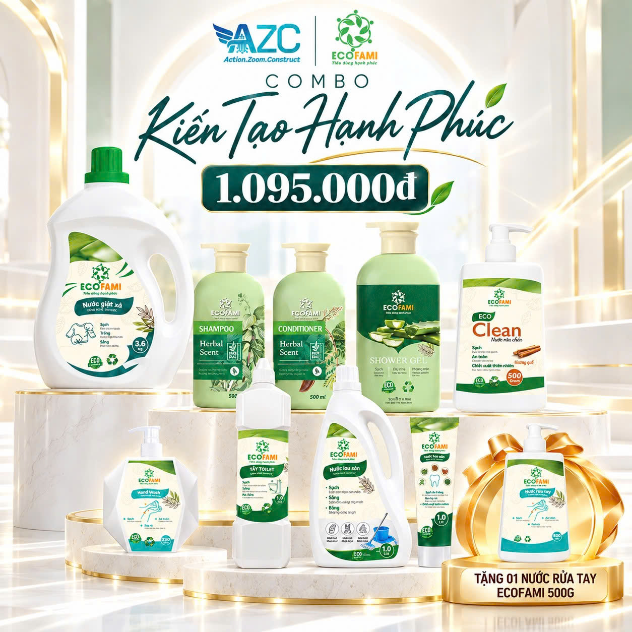COMBO KIẾN TẠO HẠNH PHÚC ECOFAMI & AZC