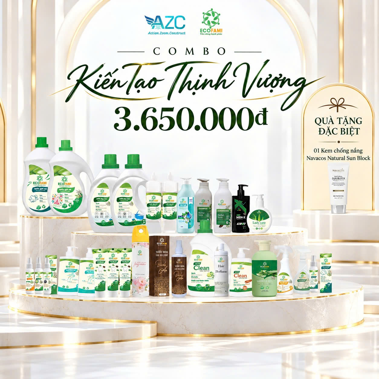 COMBO KIẾN TẠO THỊNH VƯỢNG ECOFAMI & AZC