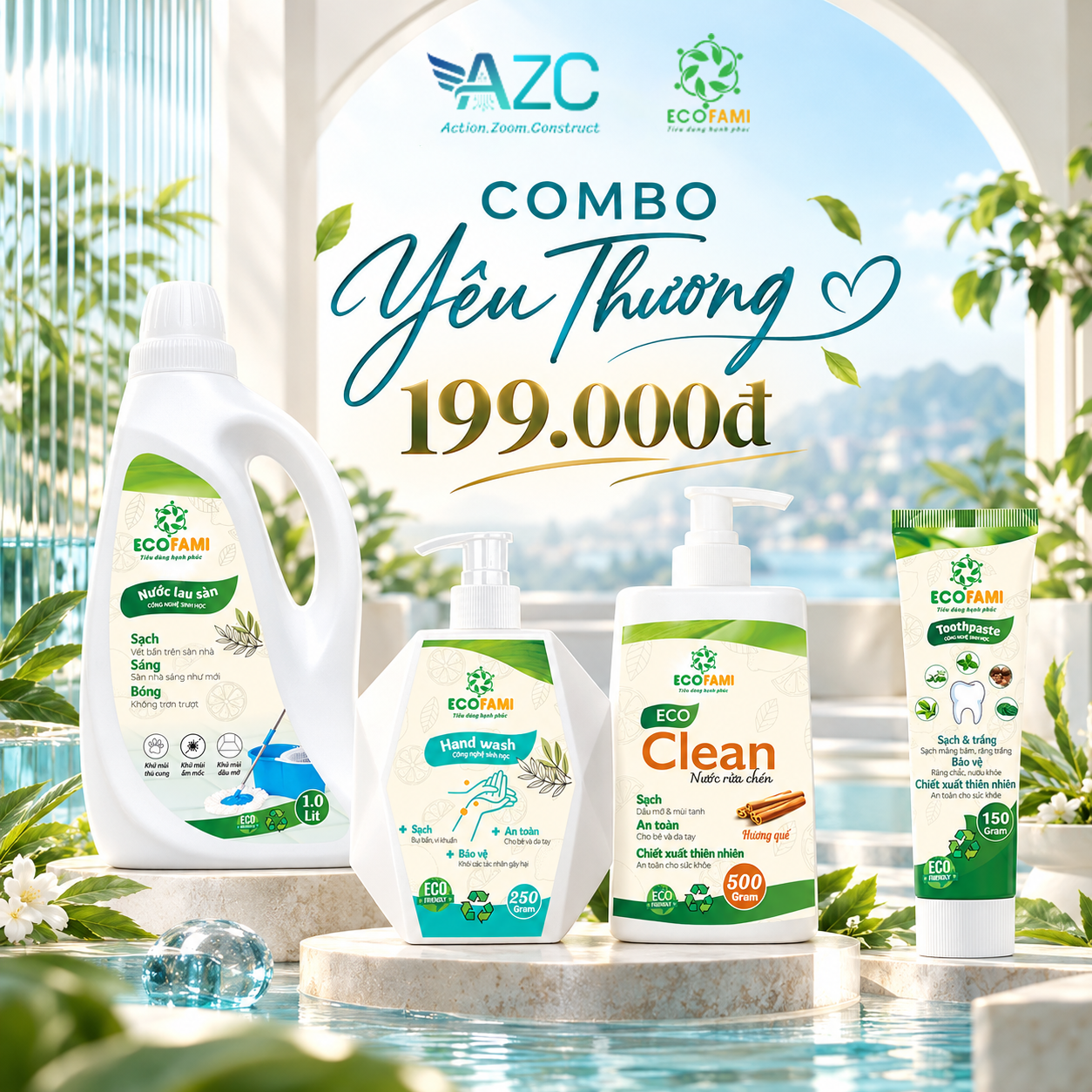 COMBO YÊU THƯƠNG ECOFAMI & AZC